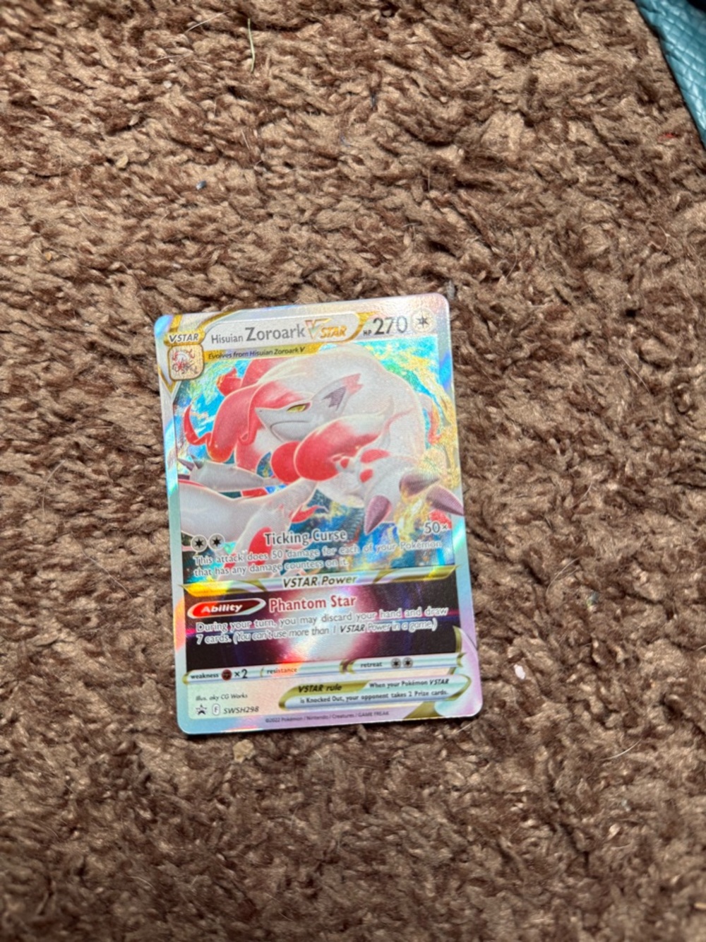 Hisuian Zoroark VSTAR #SWSH298 Pokemon Promo